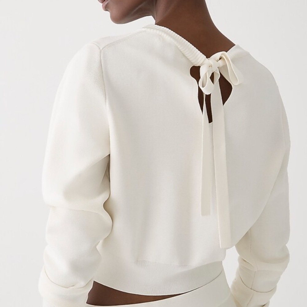 J Crew Tie Back Pullover Sweater